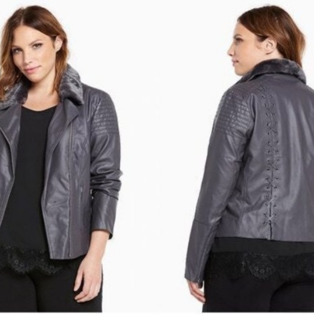 Torrid lace up back coat